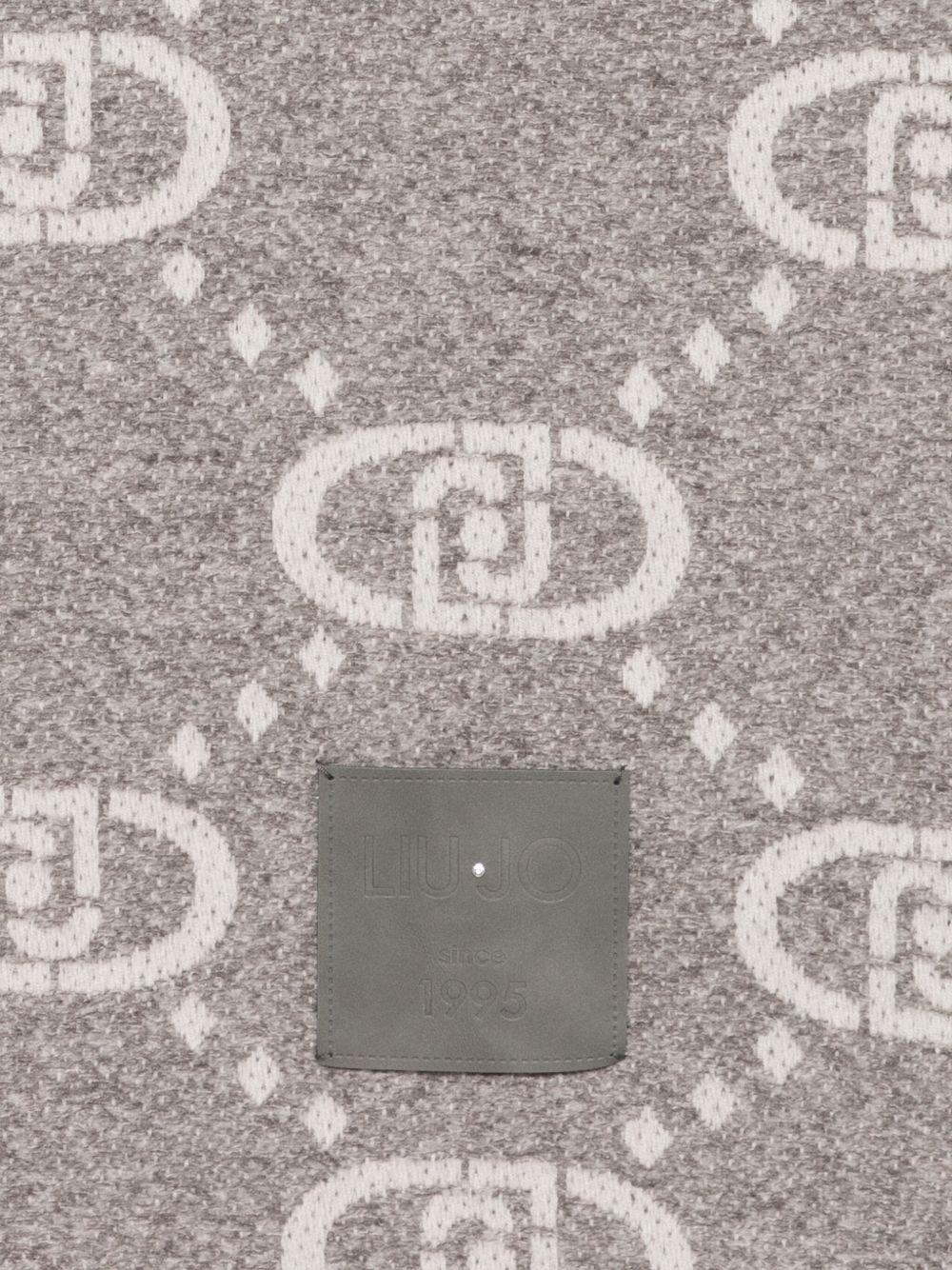 LIUJO Sciarpa con logo e frange