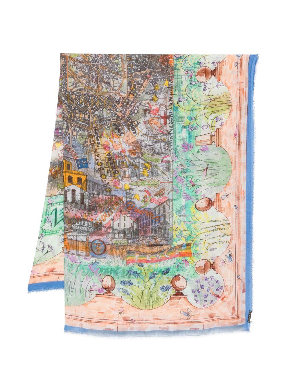 FALIERO SARTI Foulard Milano multicolore