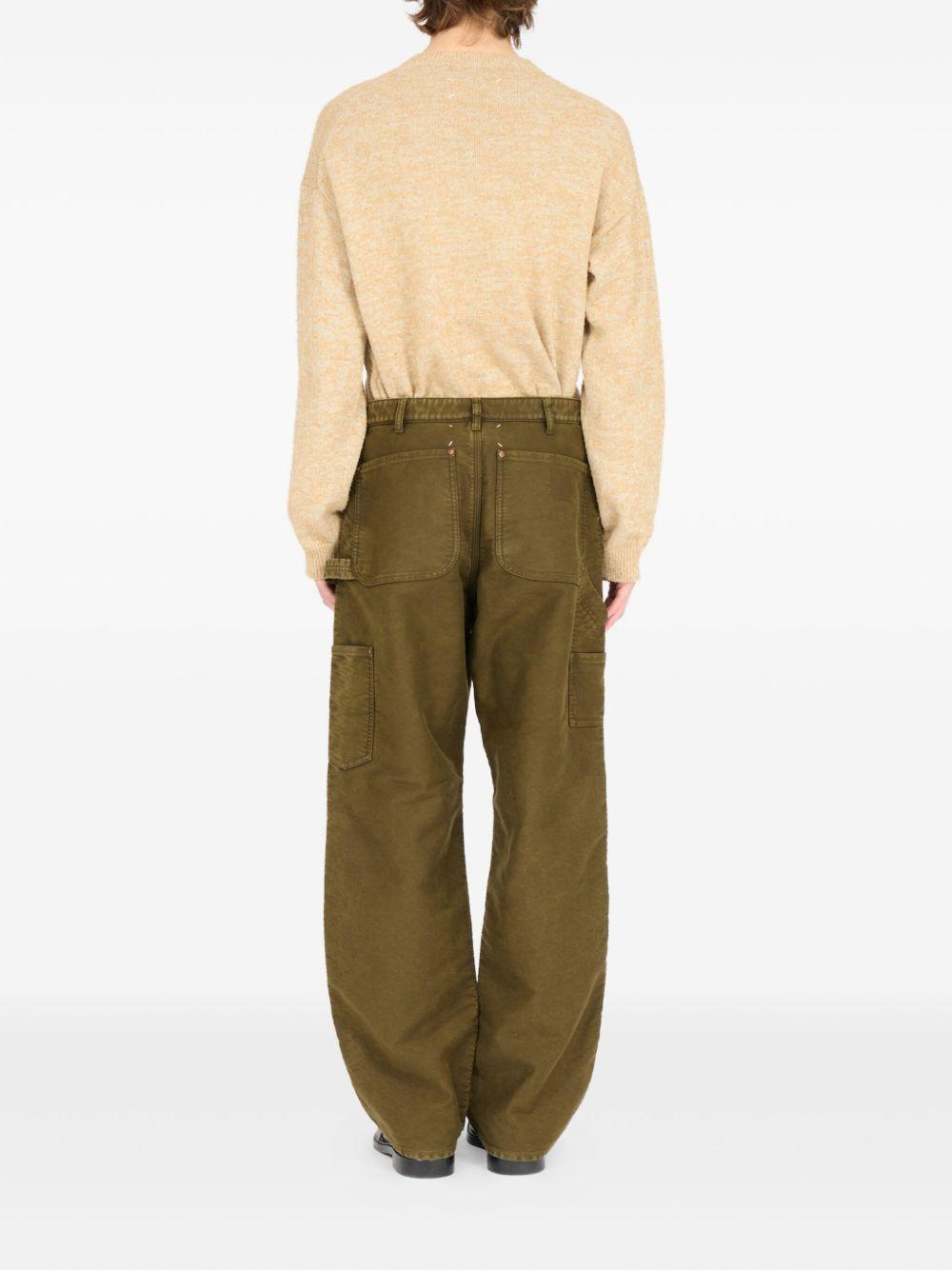 MAISON MARGIELA Pantaloni cargo in cotone kakhi