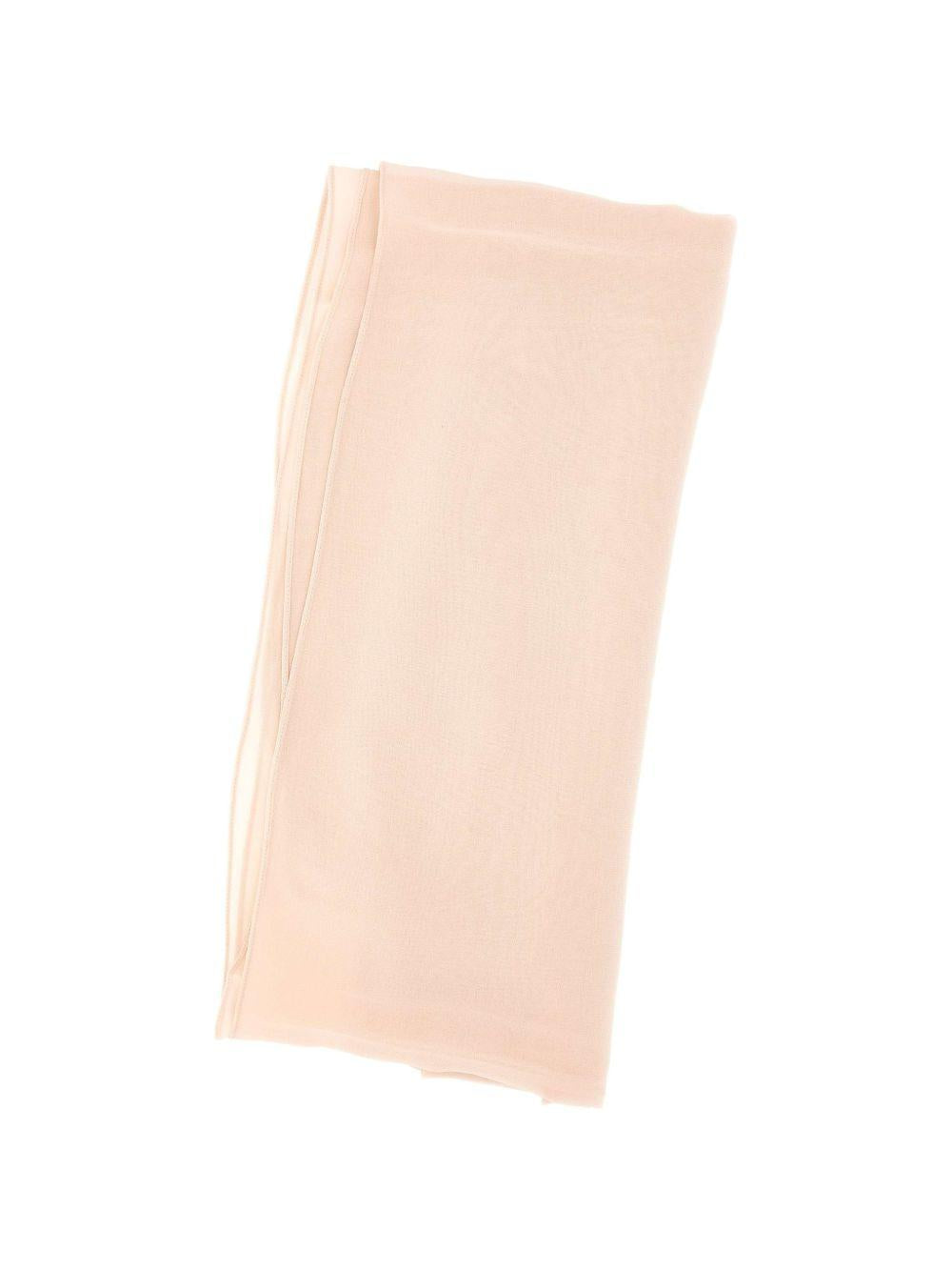MAX MARA Sciarpa leggera in seta rosa cipria