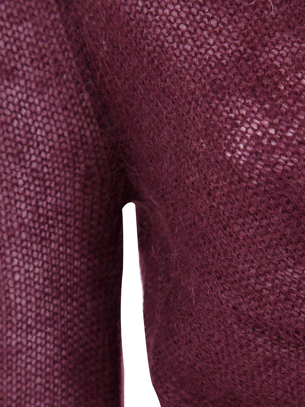 TWINSET Top bordeaux con nodo