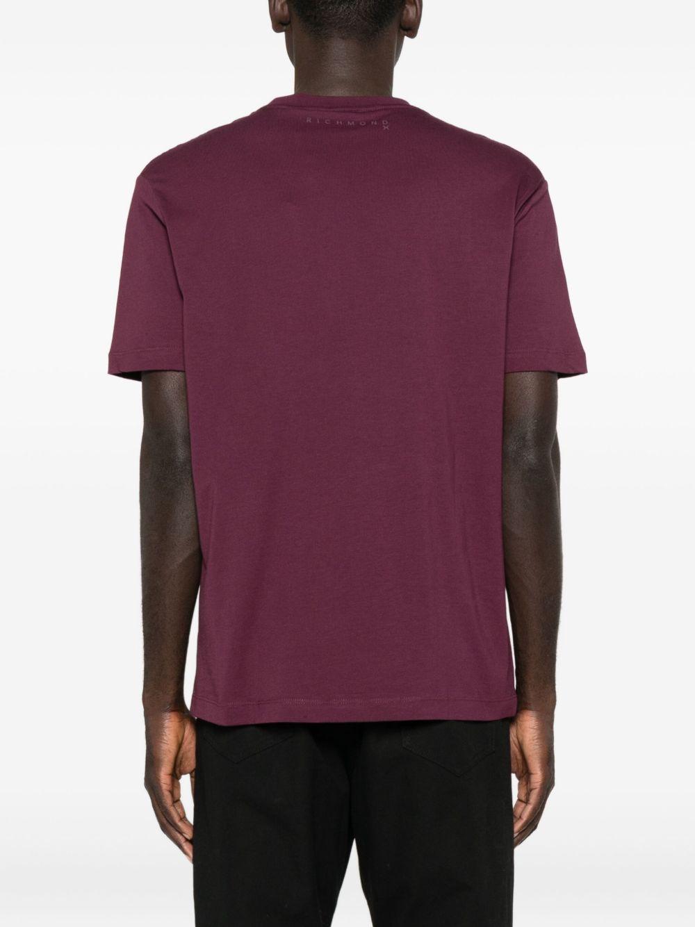 JOHN RICHMOND T-shirt girocollo bordeaux