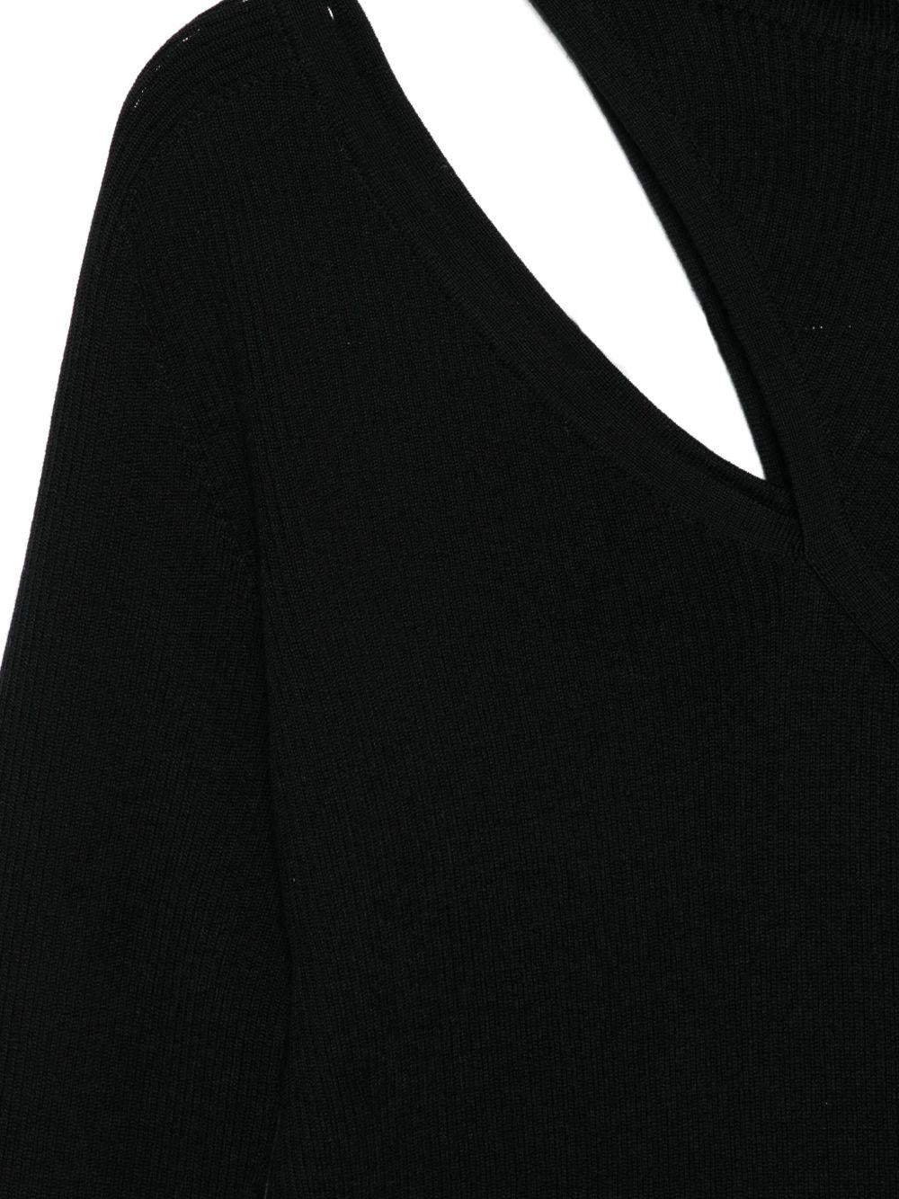 D EXTERIOR Maglia nera con dettaglio cut-out