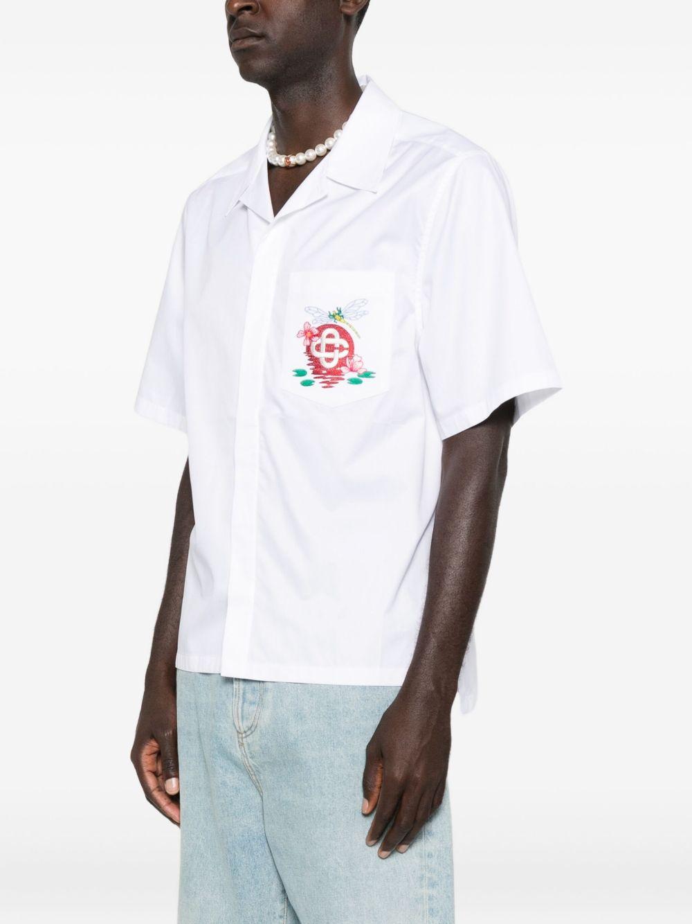 CASABLANCA Camicia a maniche corte con logo