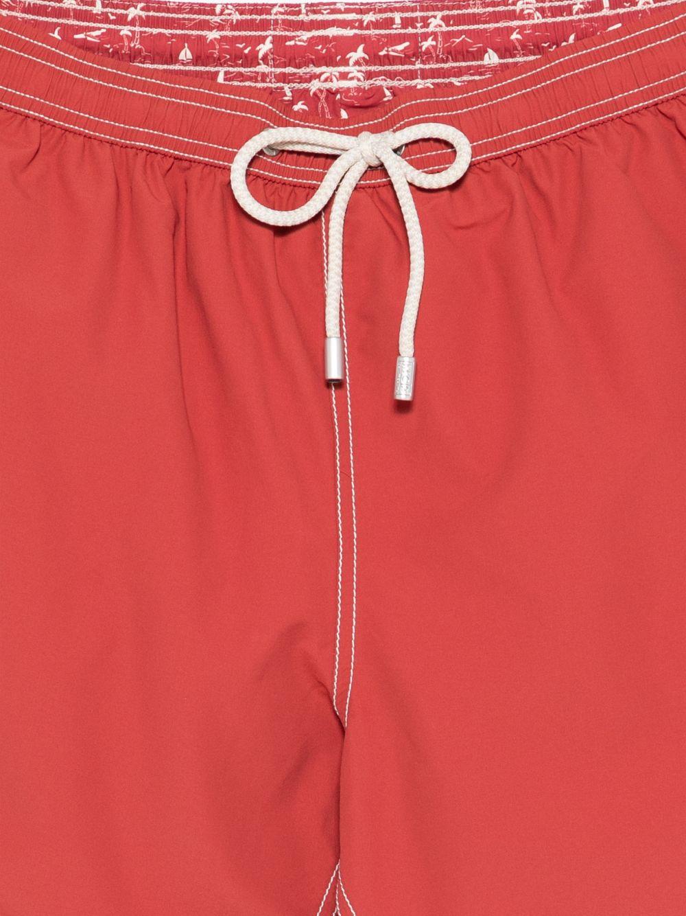 MC2 SAINT BARTH Costume Patmos a pantaloncino rosso