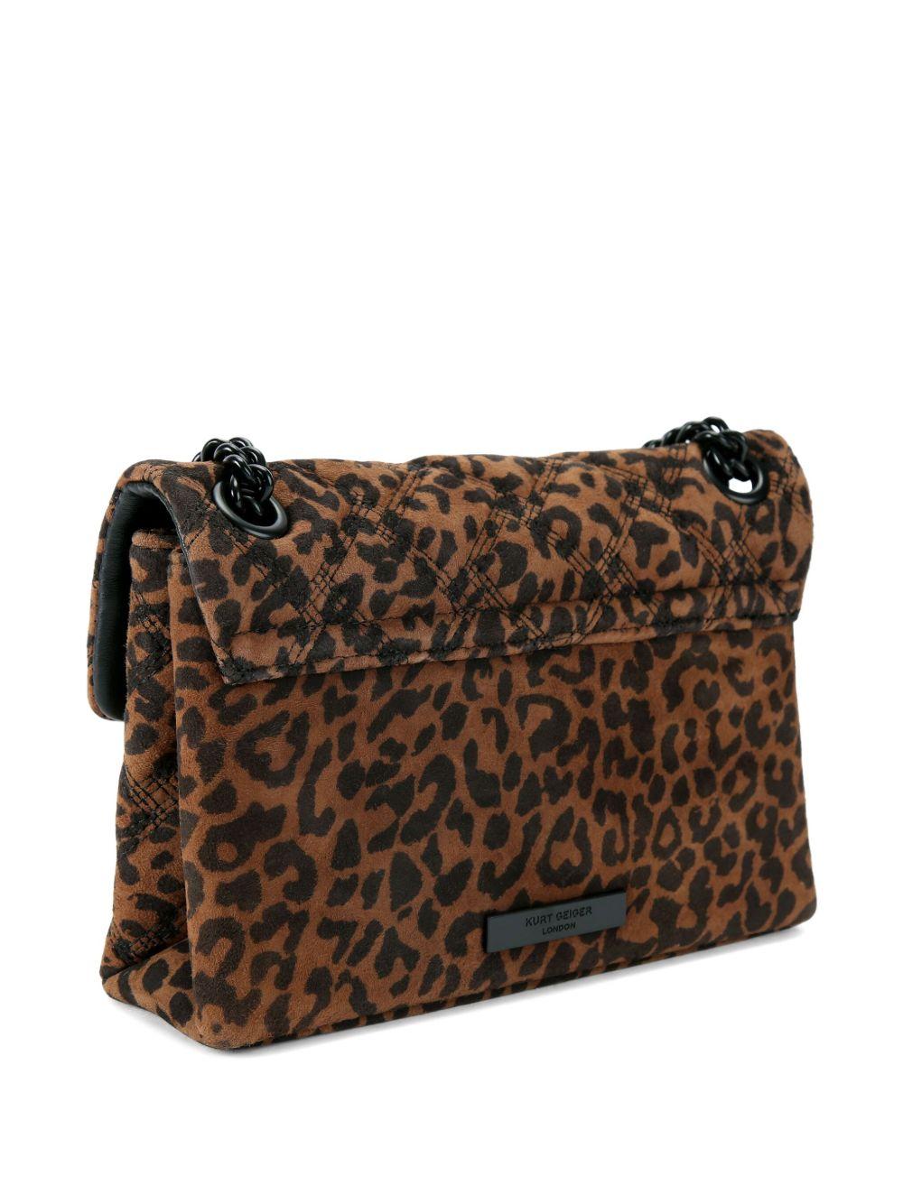 KURT GEIGER Borsa a spalla mini Kensington in stampa animalier