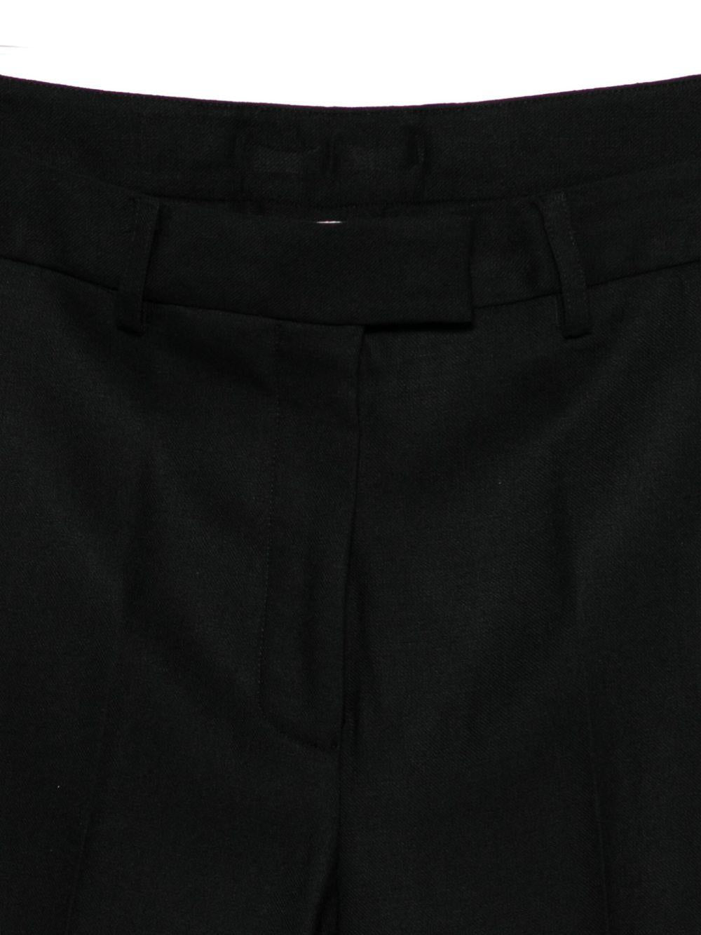 SEMICOUTURE Pantaloni 'Agaria' in lana nera