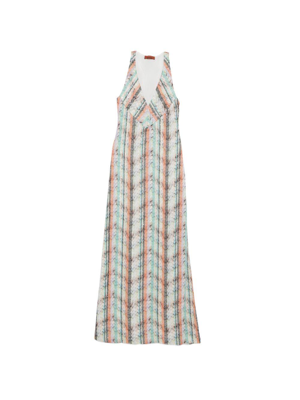 MISSONI Abito lungo in fantasia multicolore