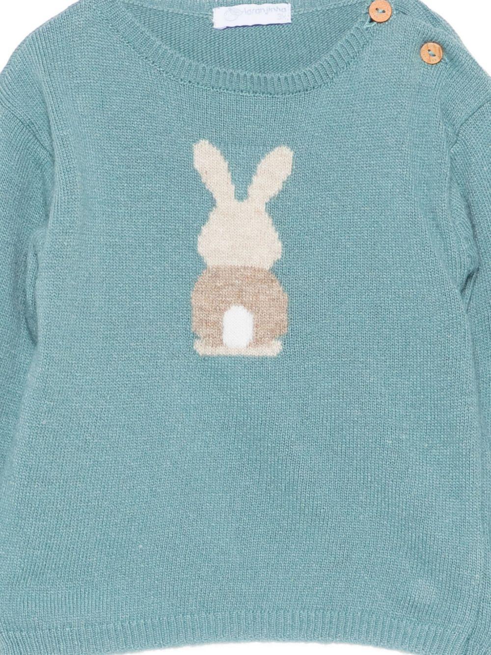 LARANJINHA Maglione con coniglietto