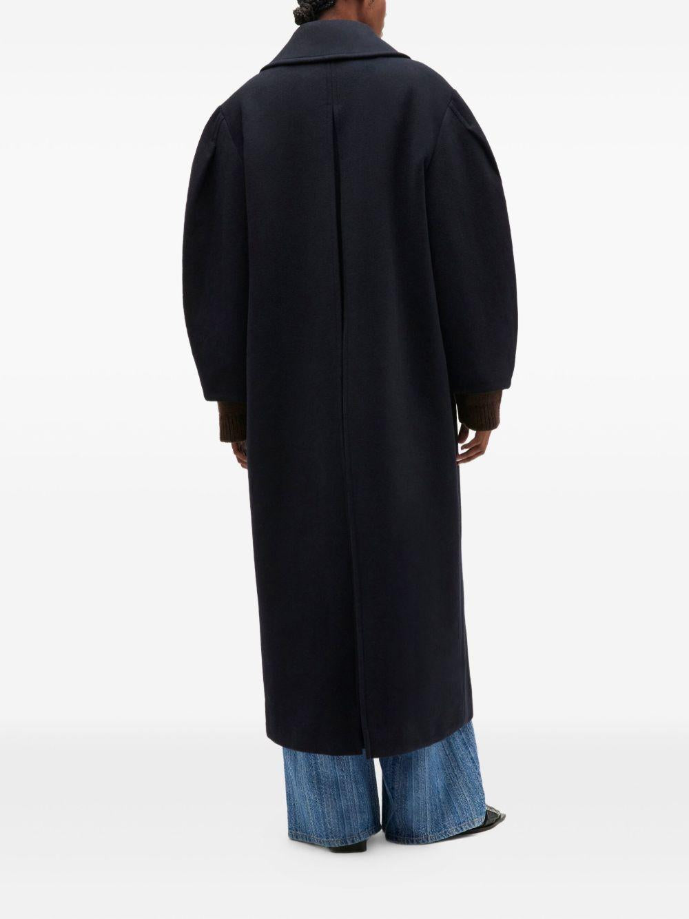 GANNI Cappotto lungo doppiopetto