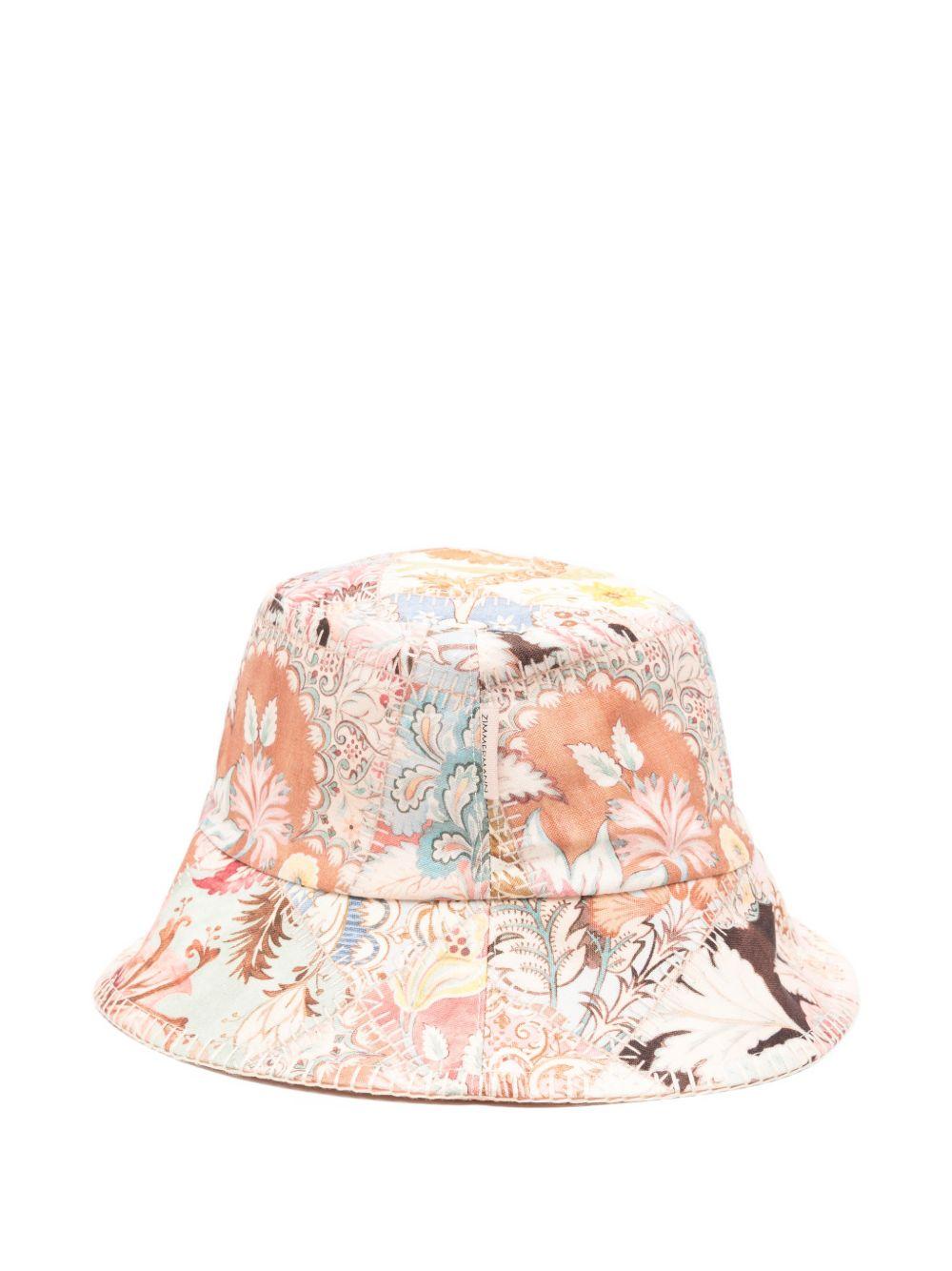 ZIMMERMANN Cappello a pescatore con fantasia floreale