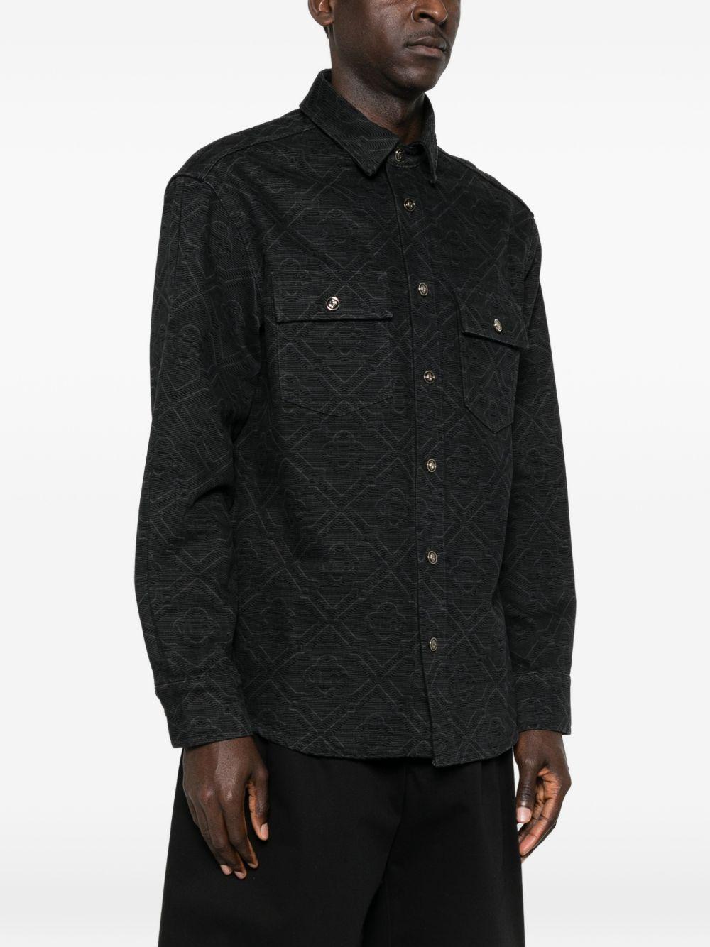 CASABLANCA Camicia con motivo monogram all over