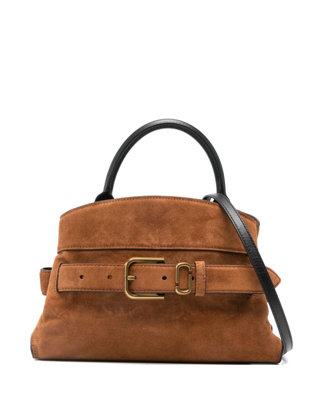 MARC JACOBS Borsa a mano tote in suede con fibbia