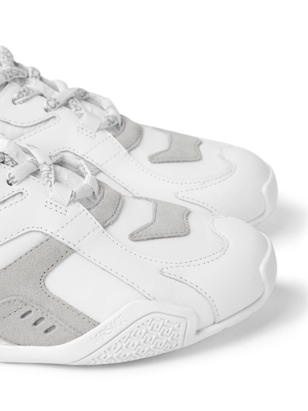 VERSACE Sneakers Galaxia in pelle bianca