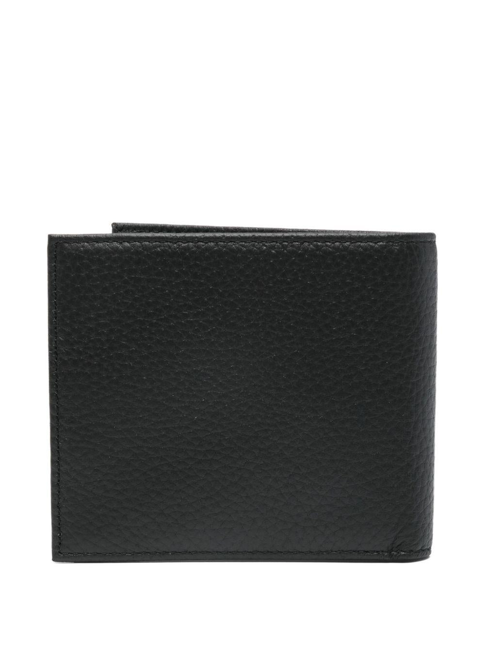 JOHN RICHMOND Portafoglio nero di pelle con logo