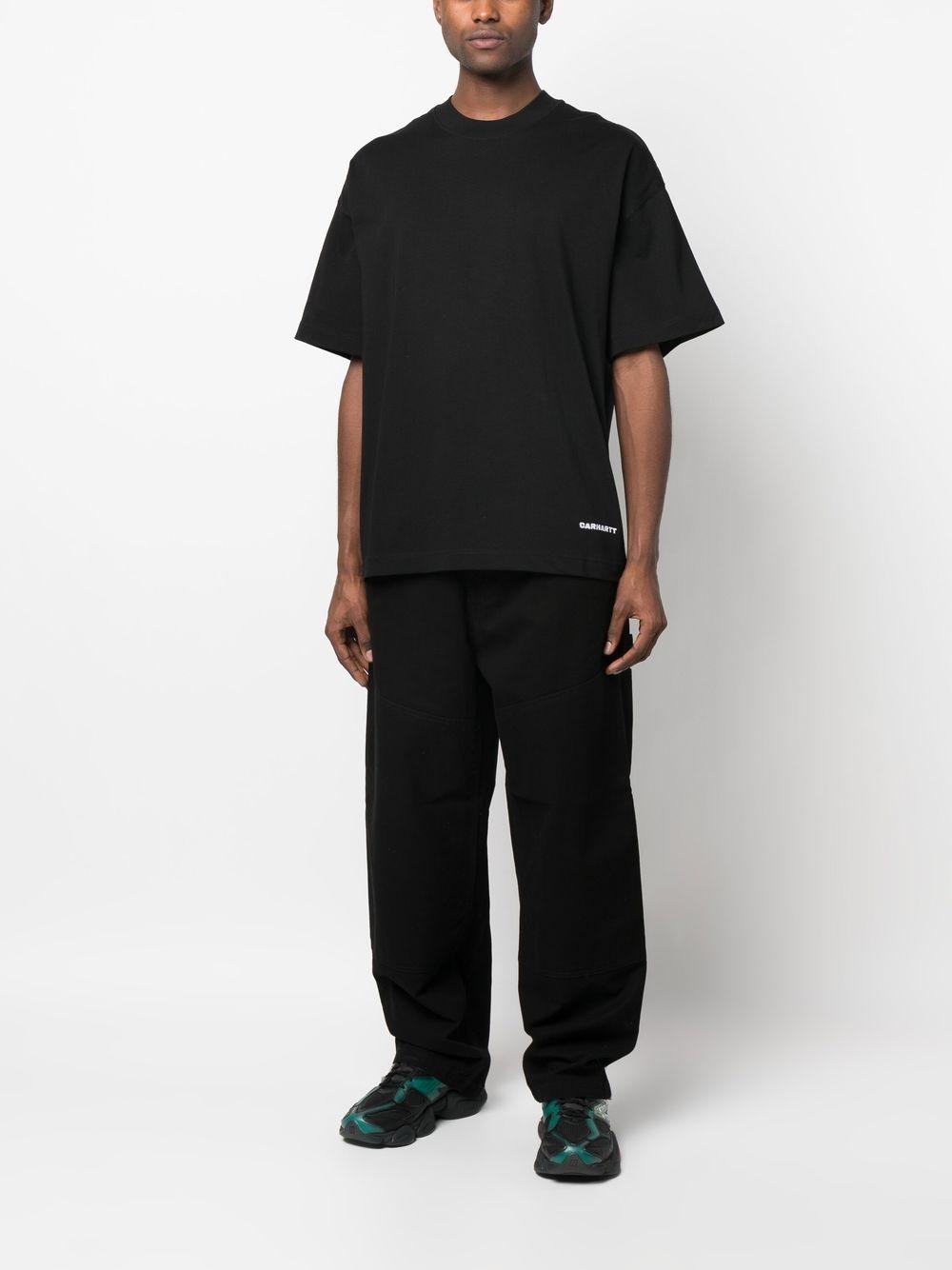 CARHARTT WIP T-shirt in cotone nero con logo