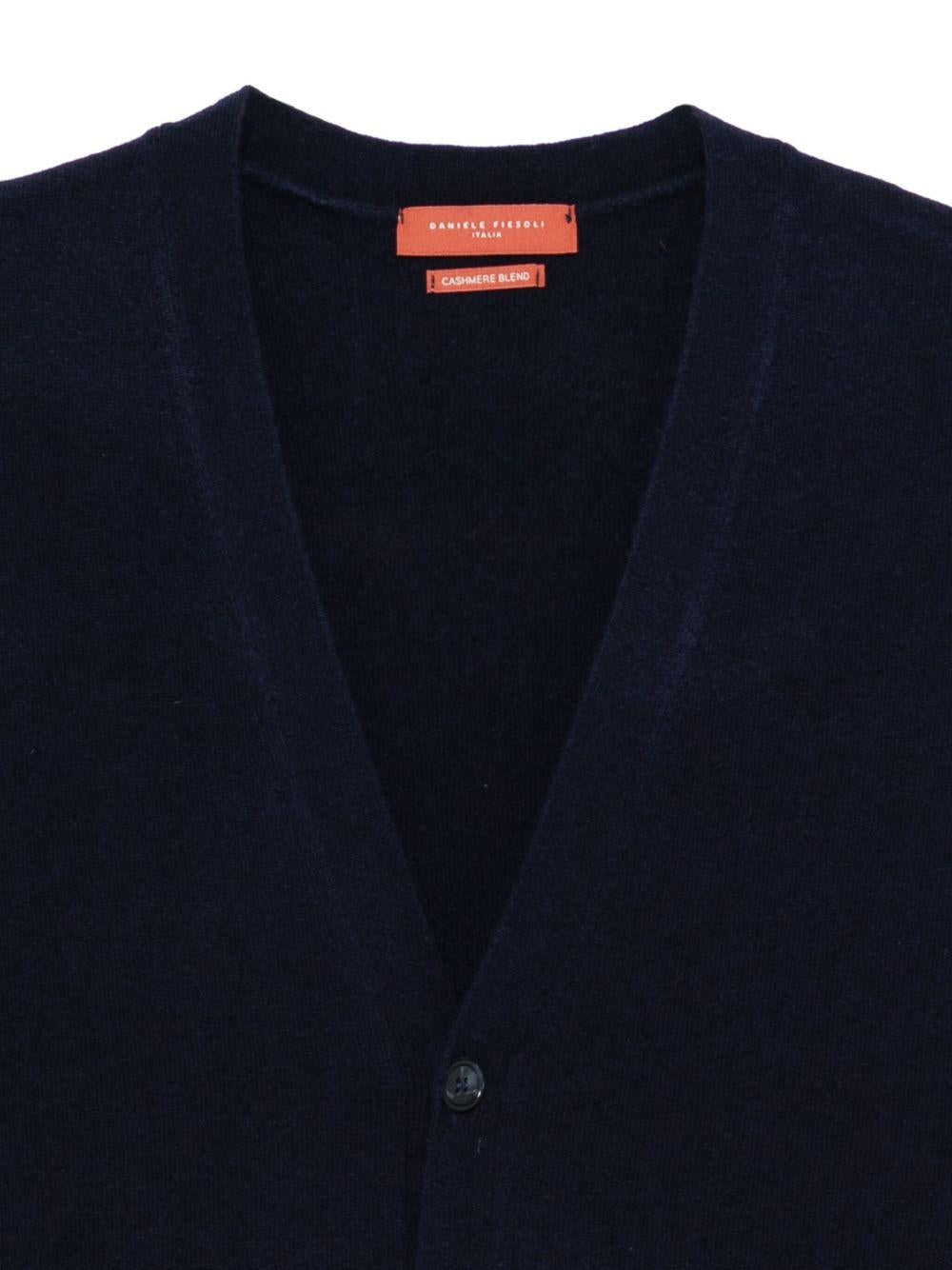 DANIELE FIESOLI Gilet blu con scollo a V