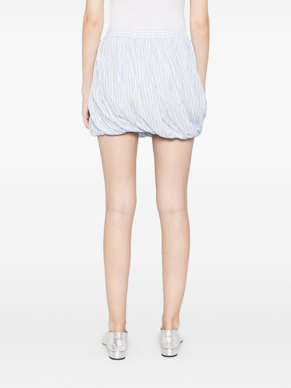 TWINSET Gonna mini con righe bianche e celesti