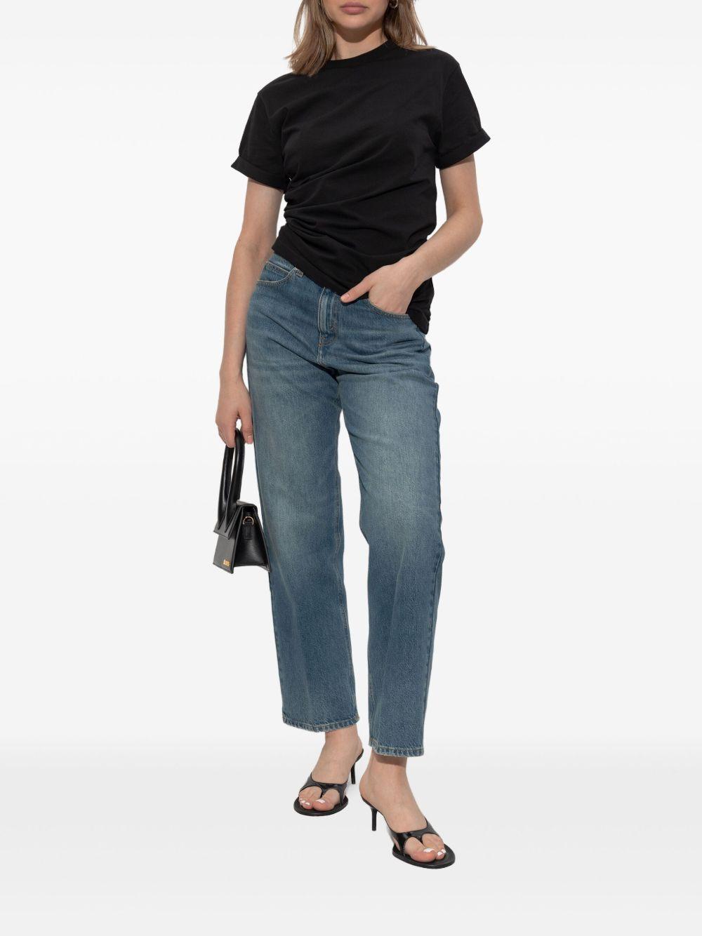 VICTORIA BECKHAM T-shirt asimmetrica con ruches