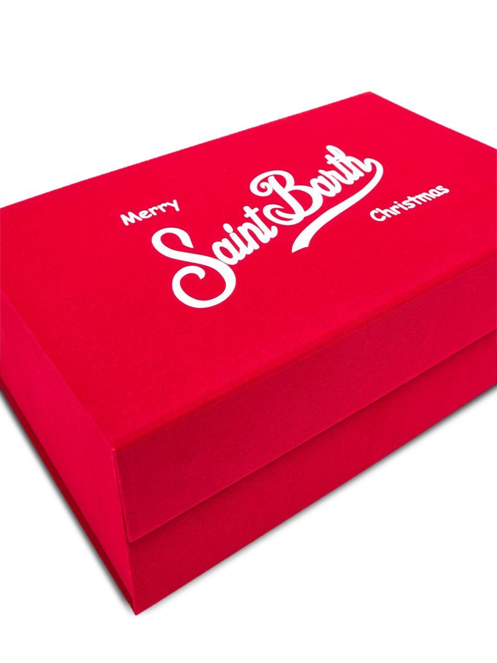 MC2 SAINT BARTH Christmas set nero con clutch e cappello