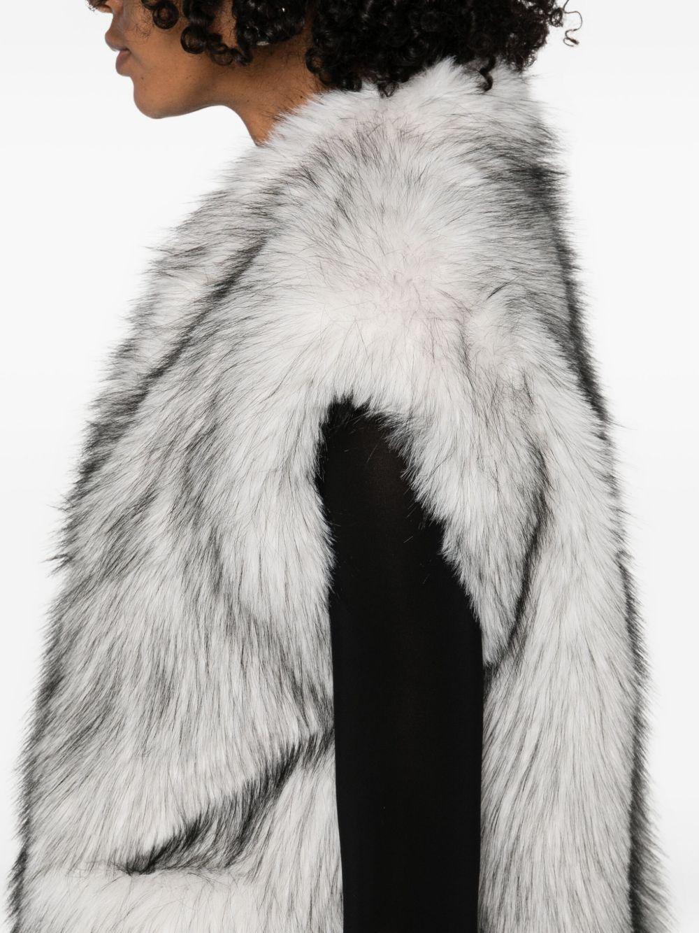 BETTA CORRADI Gilet in ecopelliccia grigio