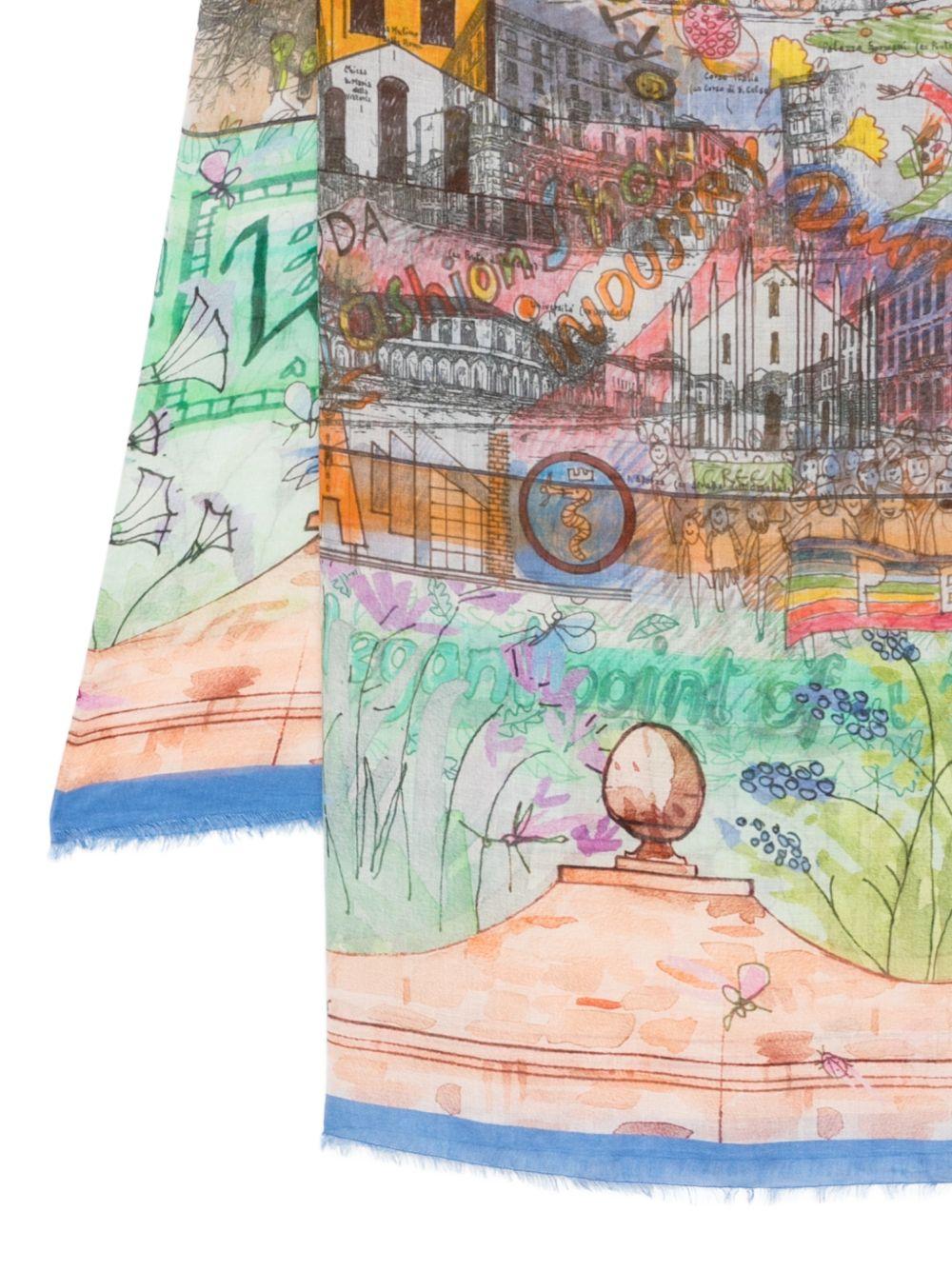 FALIERO SARTI Foulard Milano multicolore