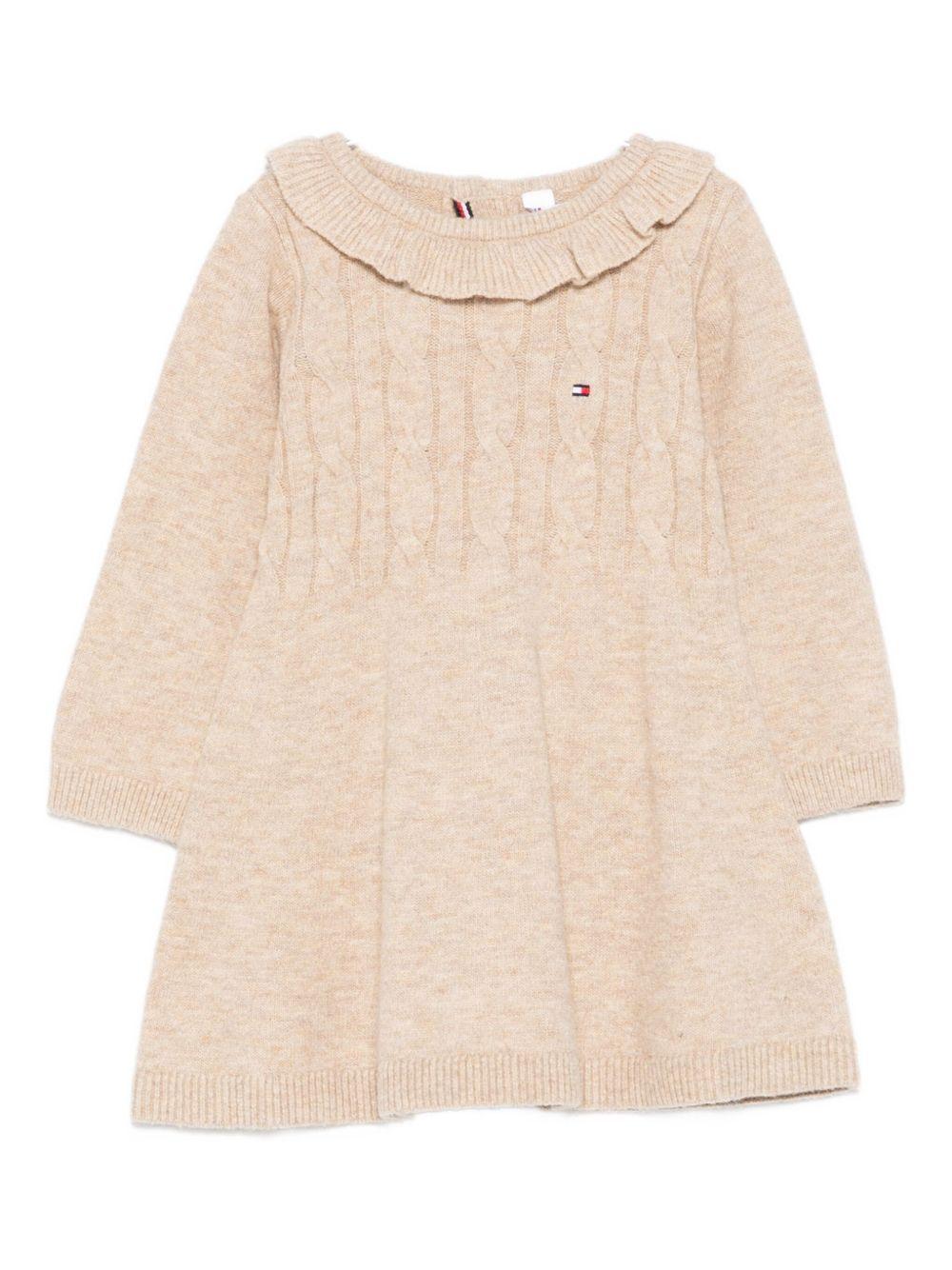 TOMMY HILFIGER Abito in maglia beige