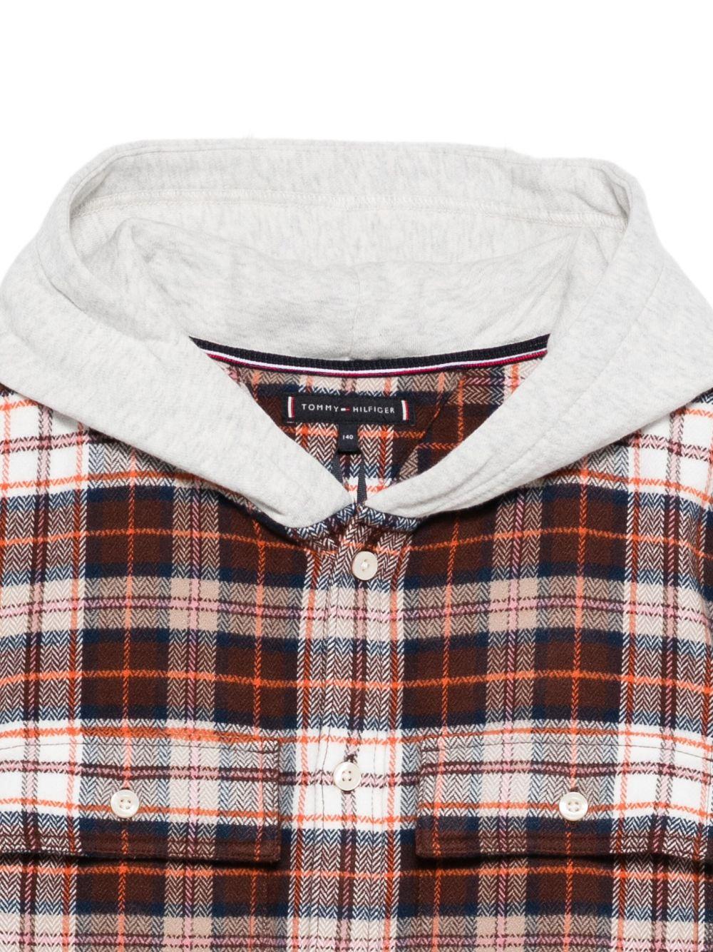 TOMMY HILFIGER Felpa con cappuccio a quadri