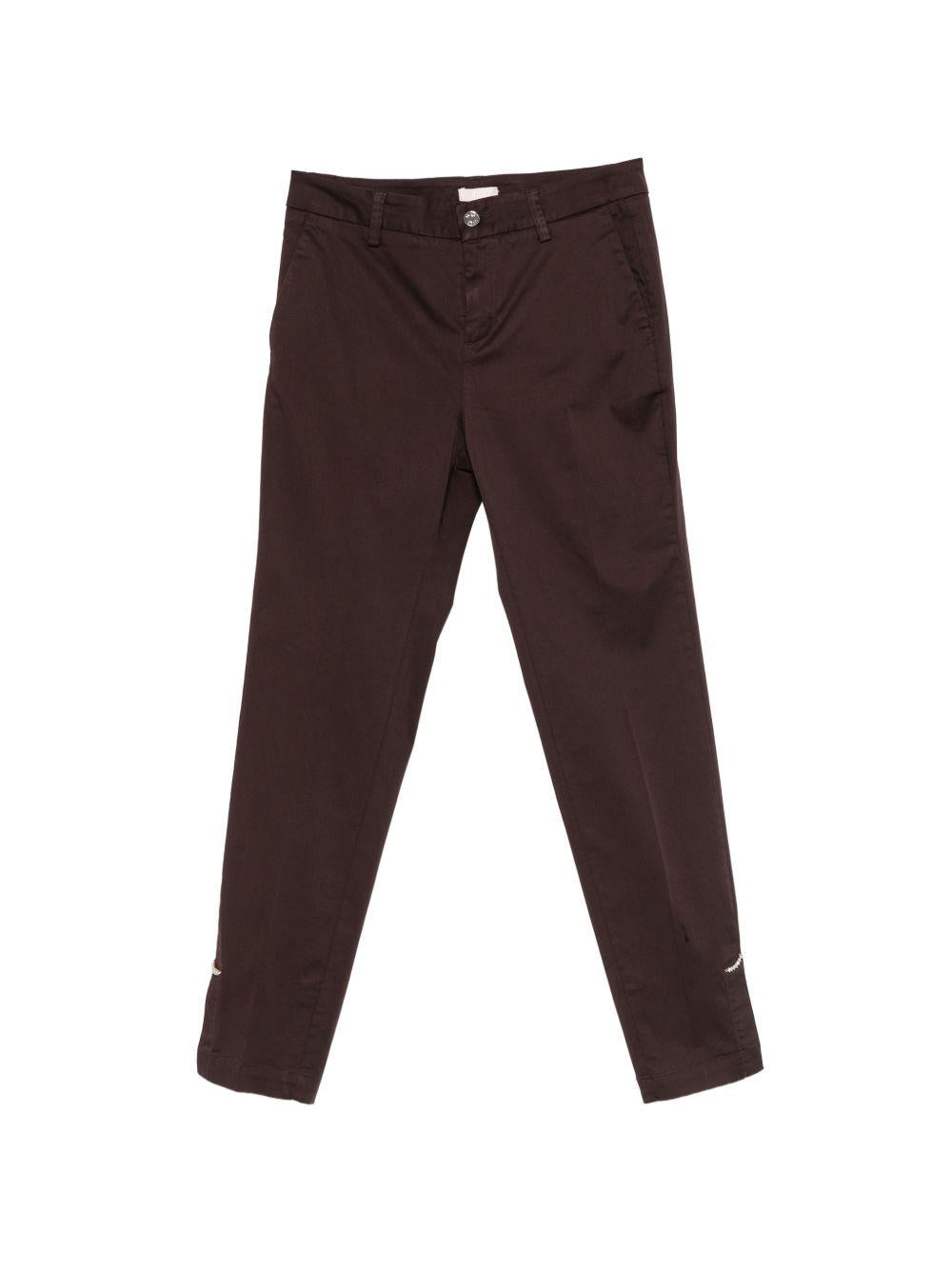 LIUJO Pantaloni classici marroni