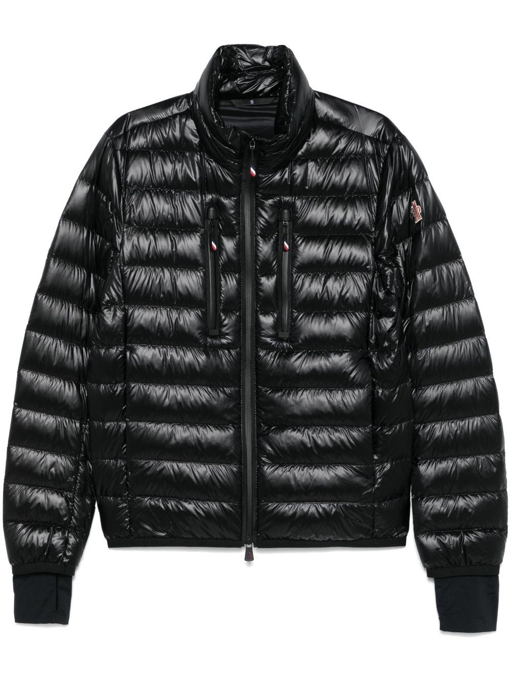 MONCLER GRENOBLE Piumino corto trapuntato nero