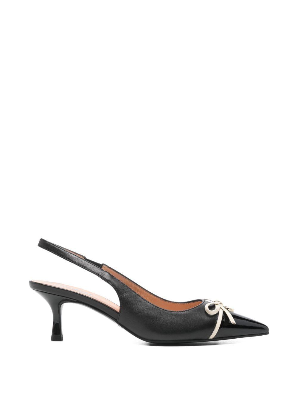 LOVE MOSCHINO Slingback nere con fiocco