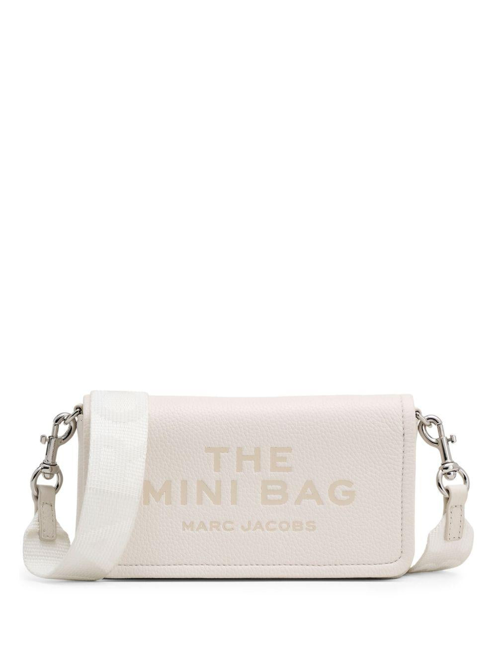MARC JACOBS Borsa a tracolla 'The Leather Mini' bianca