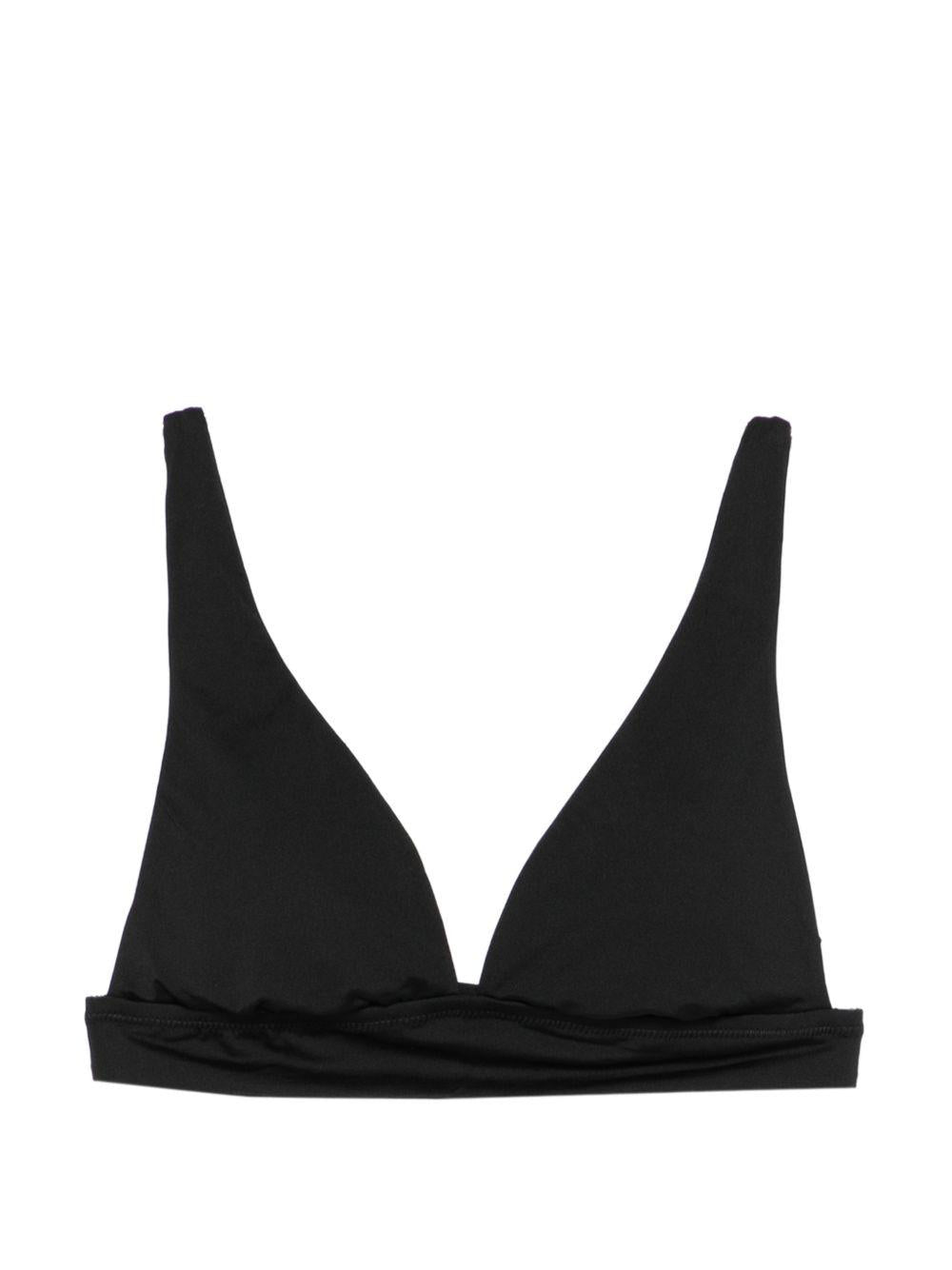 POLO RALPH LAUREN Top bikini a triangolo nero