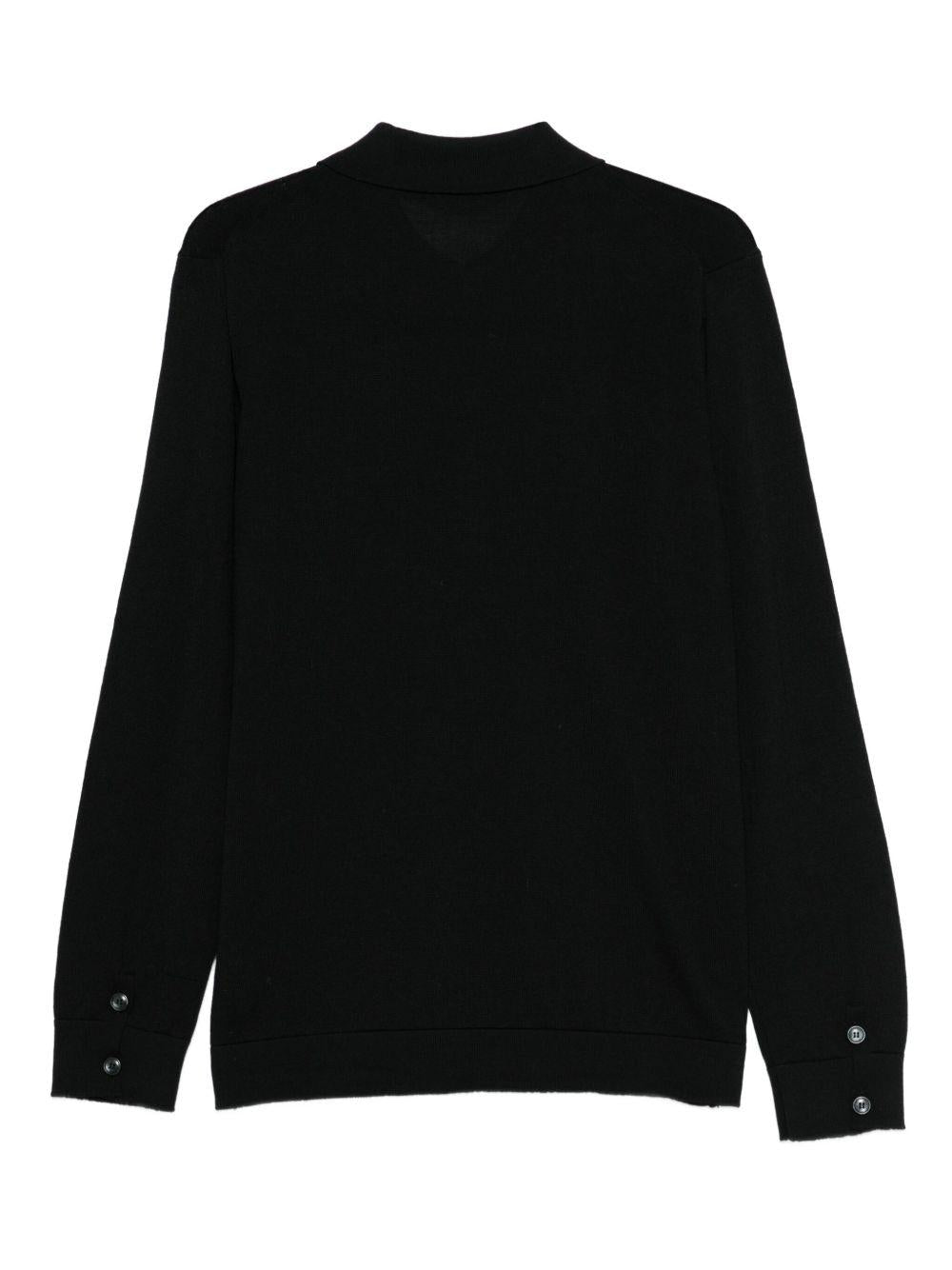 DANIELE ALESSANDRINI Cardigan nero con colletto