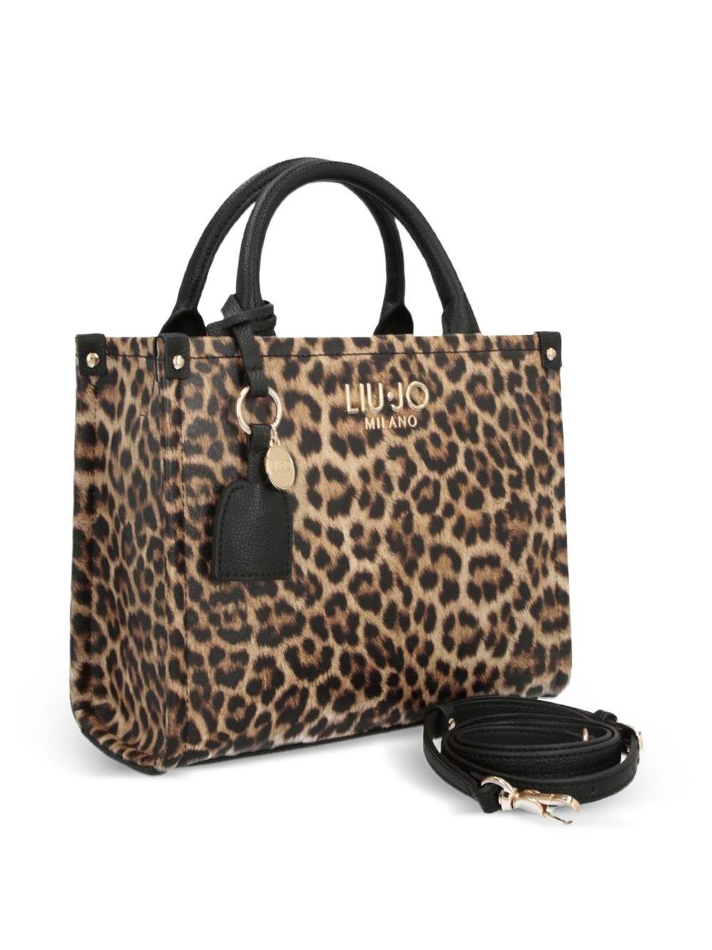LIUJO Borsa a mano con stampa animalier e tracolla