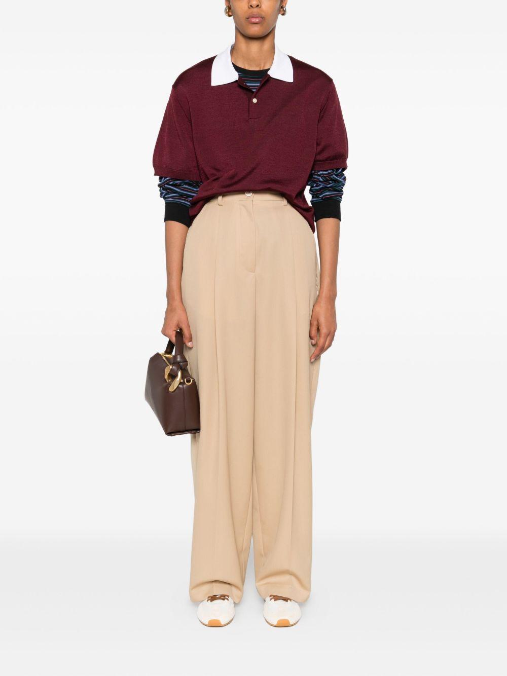 MARNI Pantaloni beige in lana vergine beige