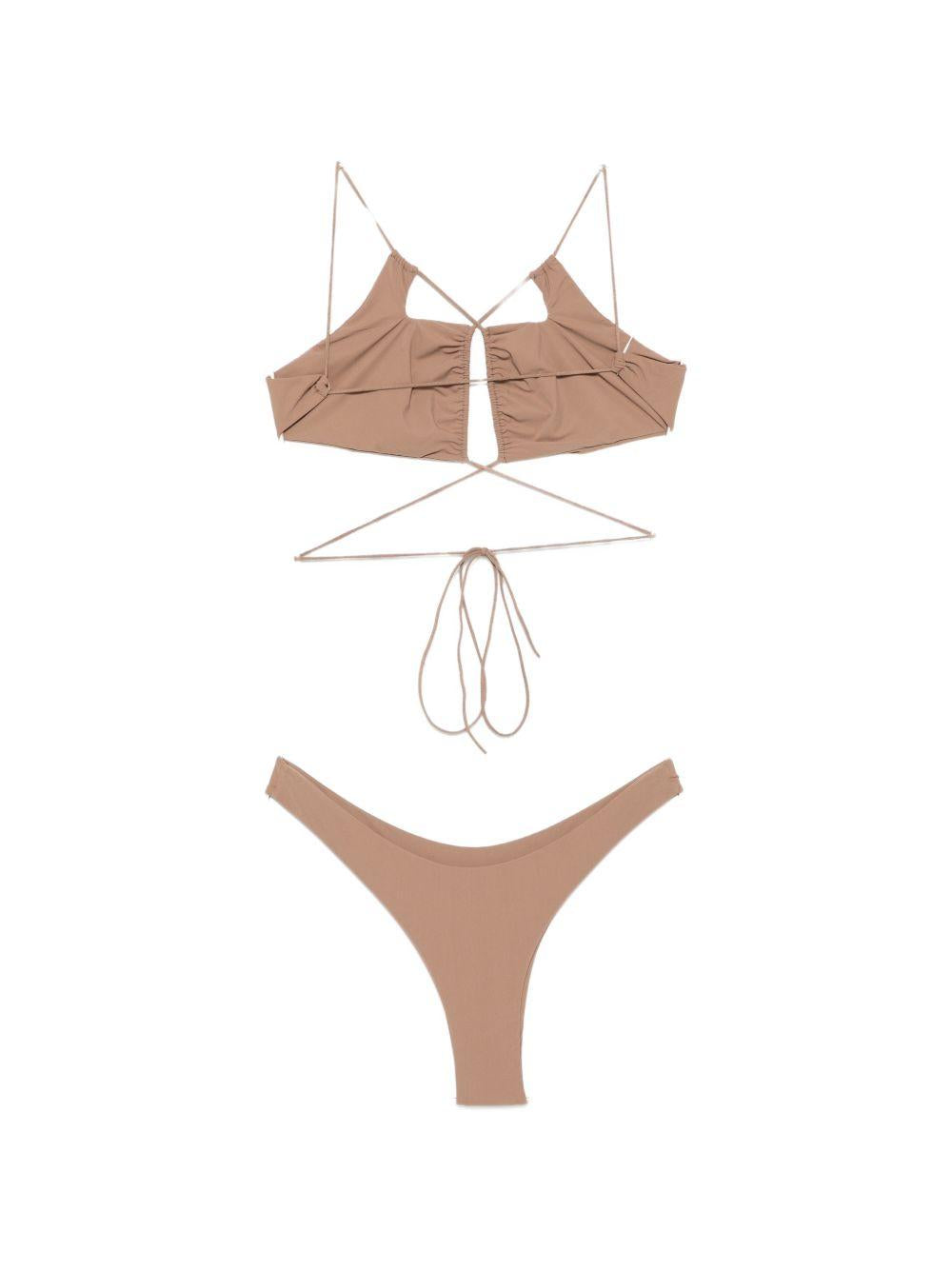 AMAZUIN Set bikini beige Jadia Thong Desert