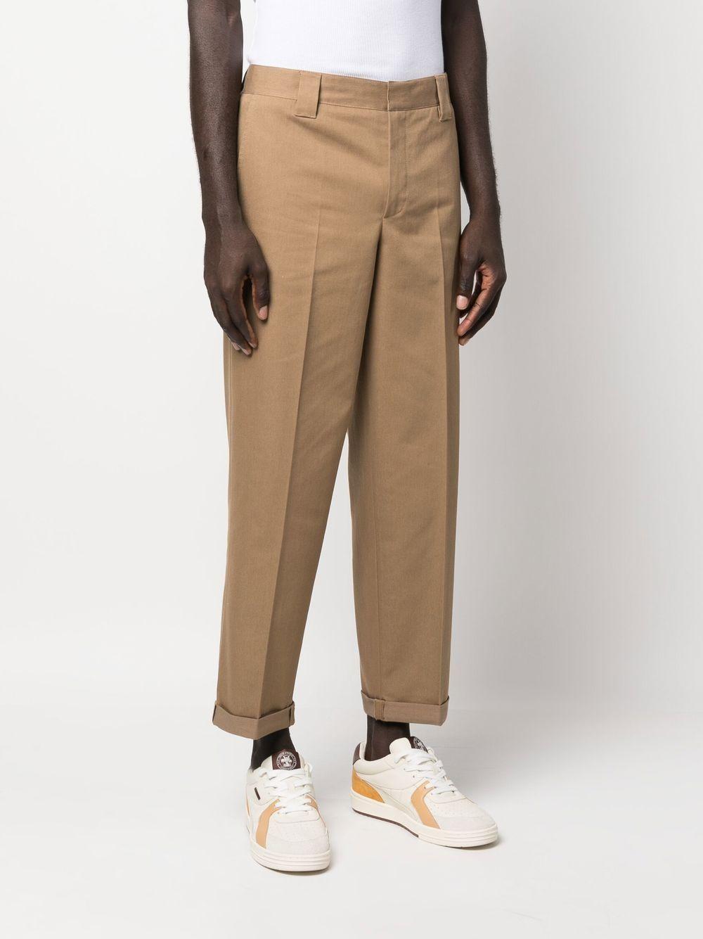 GOLDEN GOOSE Pantaloni in cotone elasticizzato beige