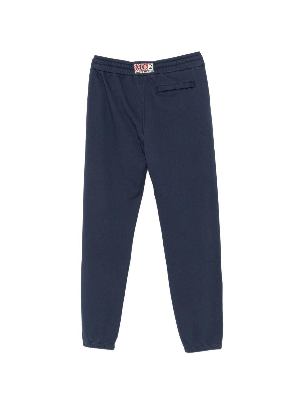 MC2 SAINT BARTH Pantaloni Bolt in cotone blu