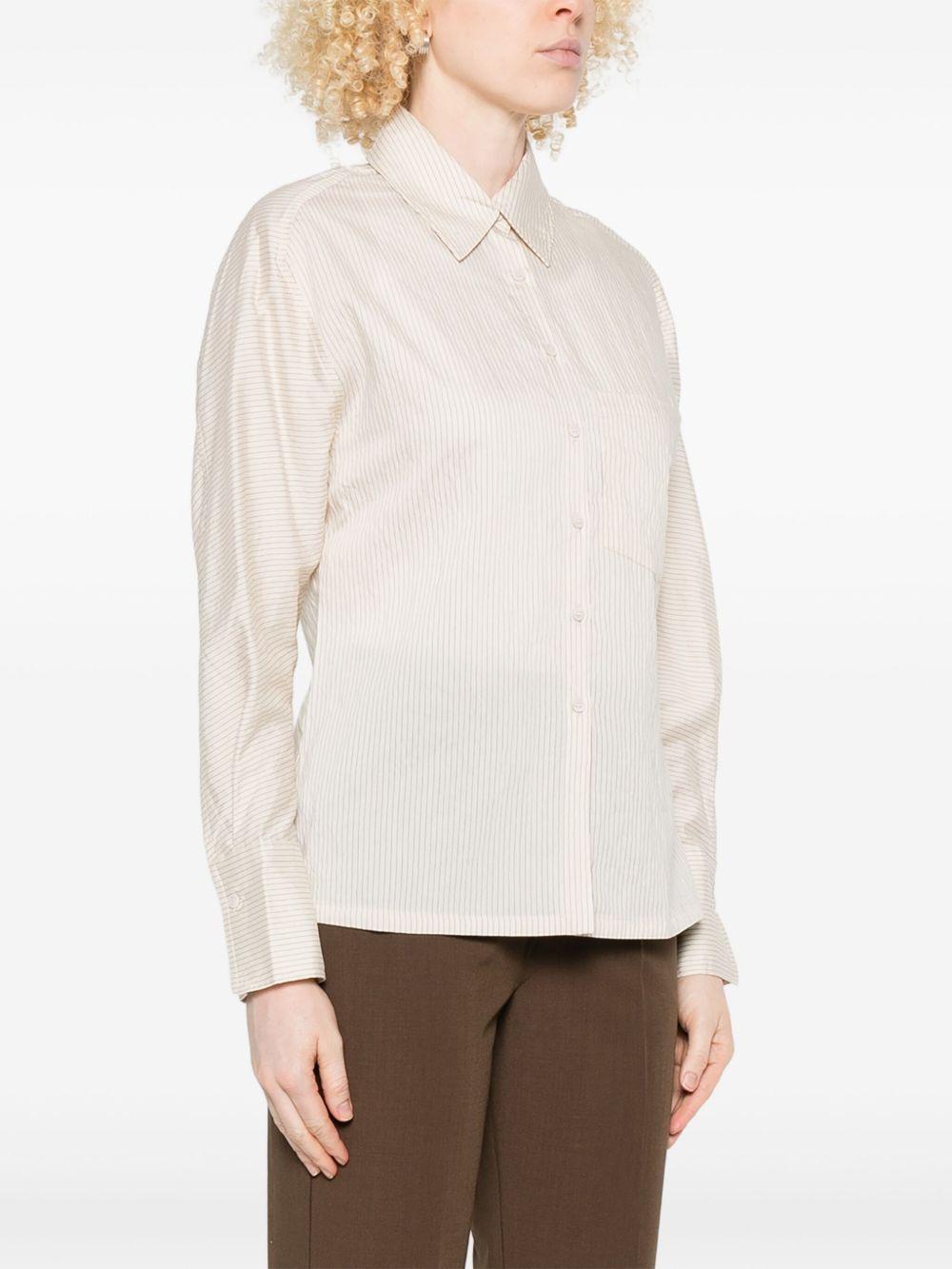 YERSE Camicia Kanye bianca a righe