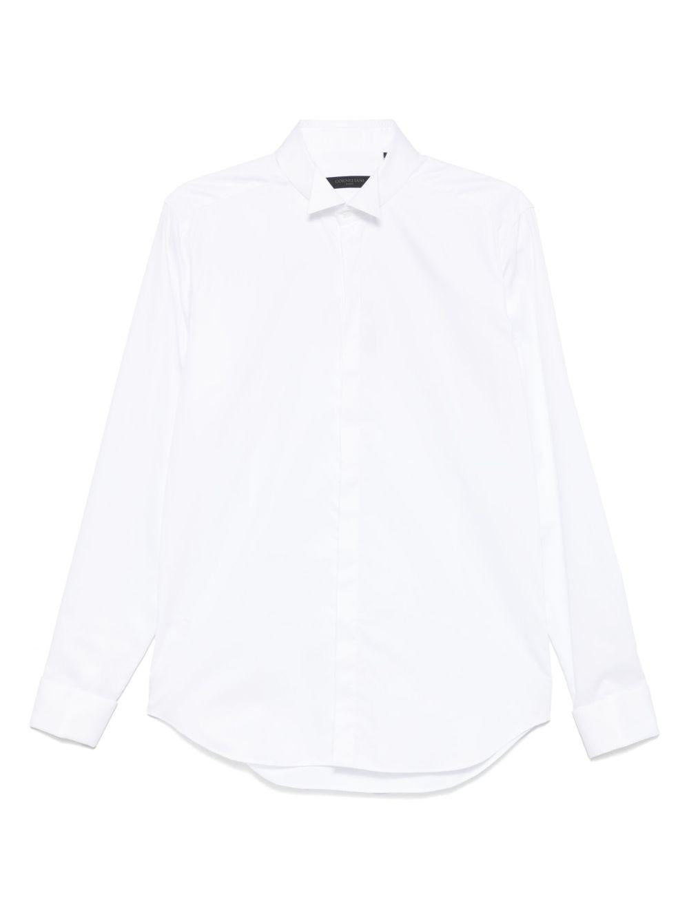 CORNELIANI Camicia classica in cotone bianco