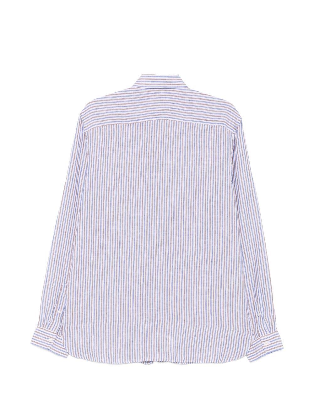 XACUS Camicia a righe in lino