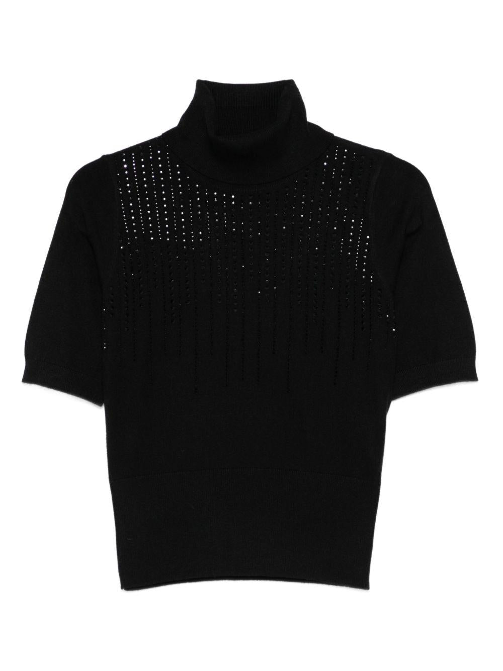 SEVENTY Dolcevita manica corta con strass