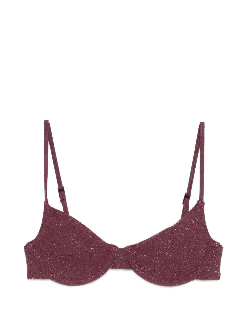 BOND EYE Top bikini Gracie in lurex color bordeaux