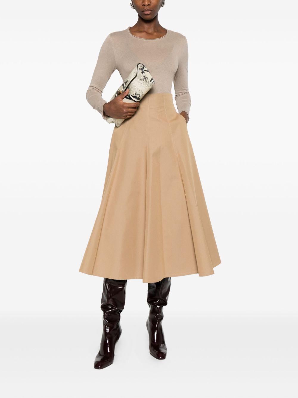 MAJESTIC FILATURES Maglia a maniche lunghe beige