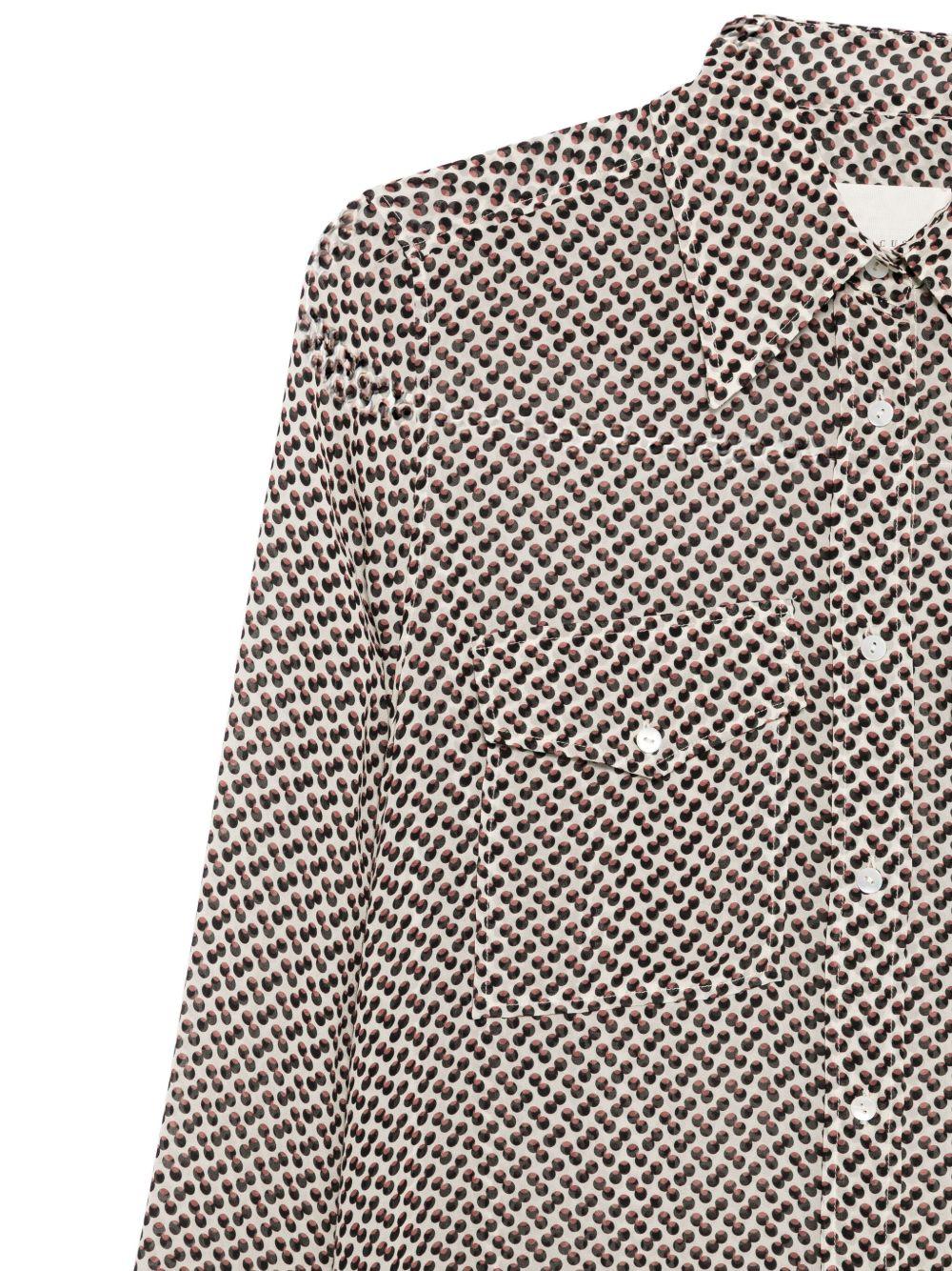 XACUS Camicia Isabella con microdisegno