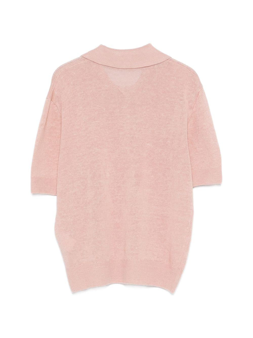 SEVENTY Polo a maniche corte in lino misto cotone