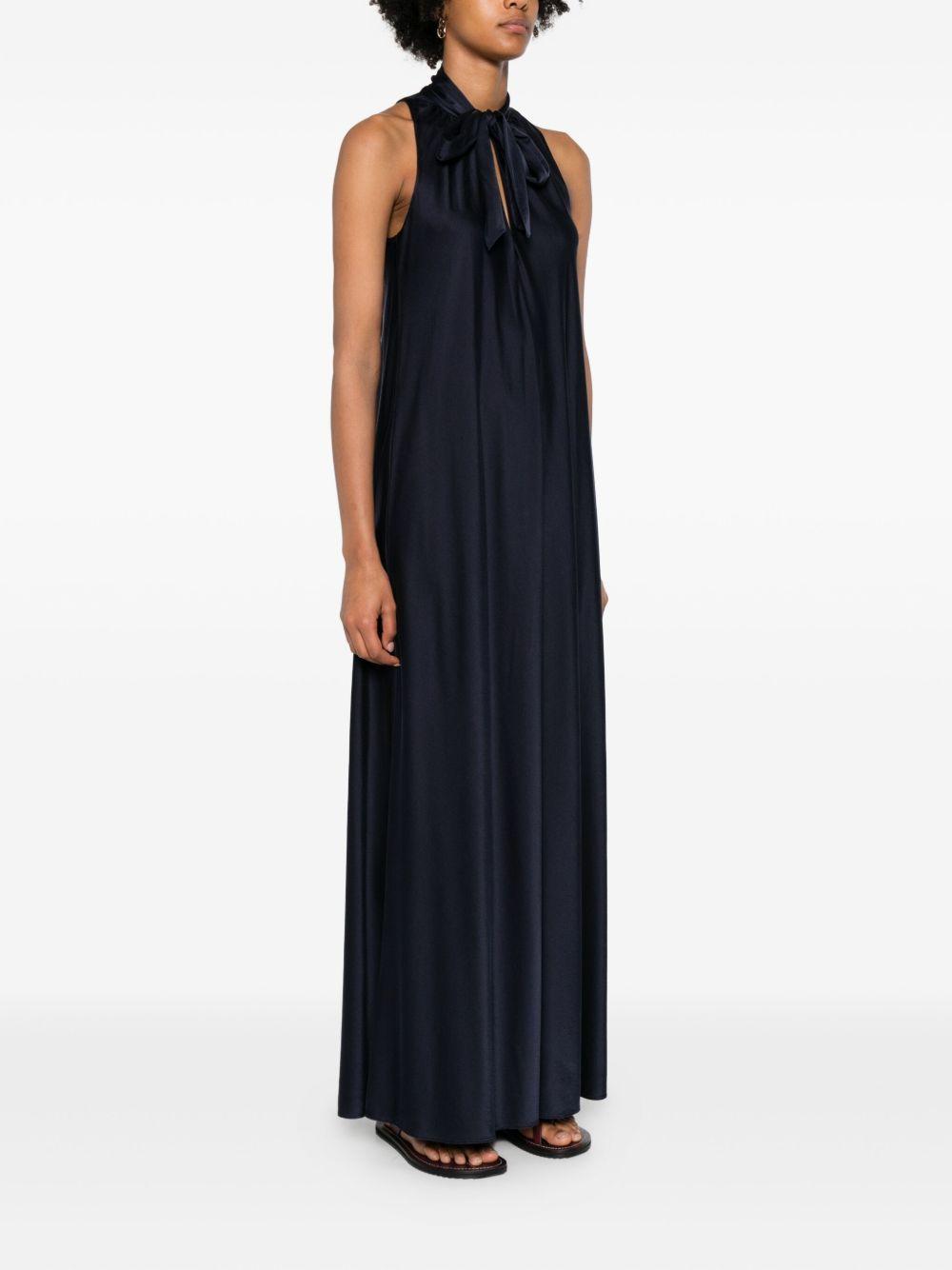 FORTE FORTE Abito lungo con collo lavallière