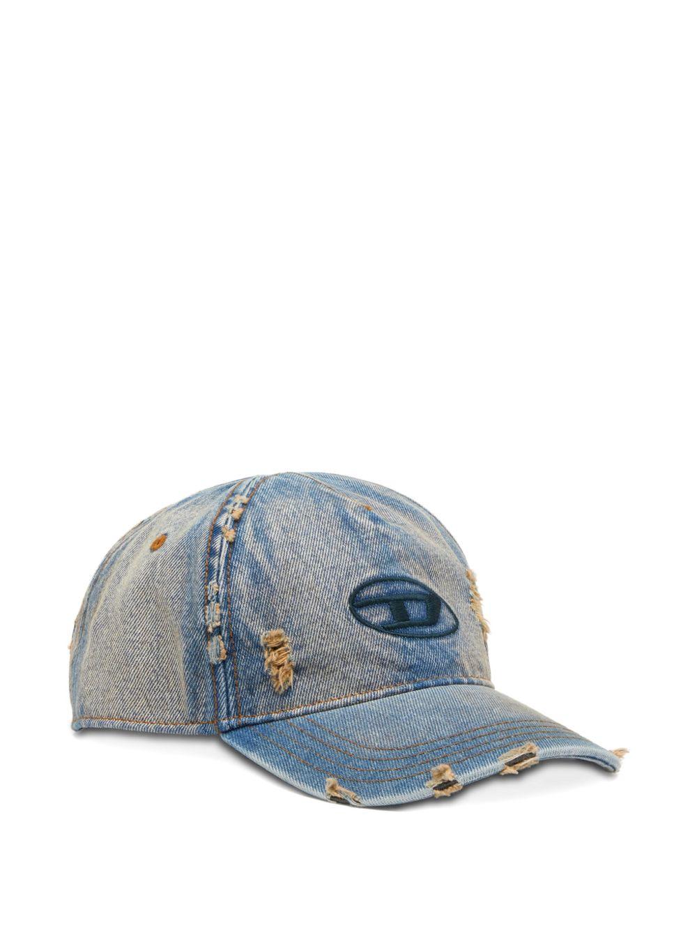 DIESEL Cappello da baseball in jeans