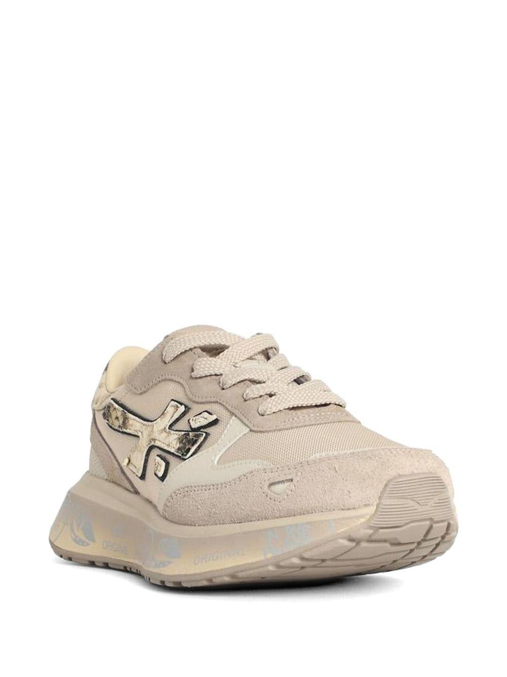 PREMIATA Sneakers beige con dettagli grafici